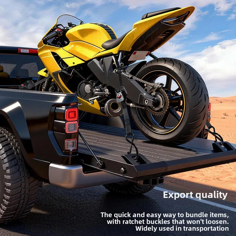 1 Inch Retractable Ratchet Tie Down Straps, Automatic Self Retracting Cargo Straps for Motorcycle ATV Truck Trailer Transport