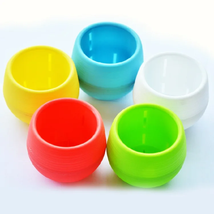 

Mini Round Succulent Pot, 10pcs, Water Tank Design, Save Excess Water, Recycle Water, Convenient, Resin Material