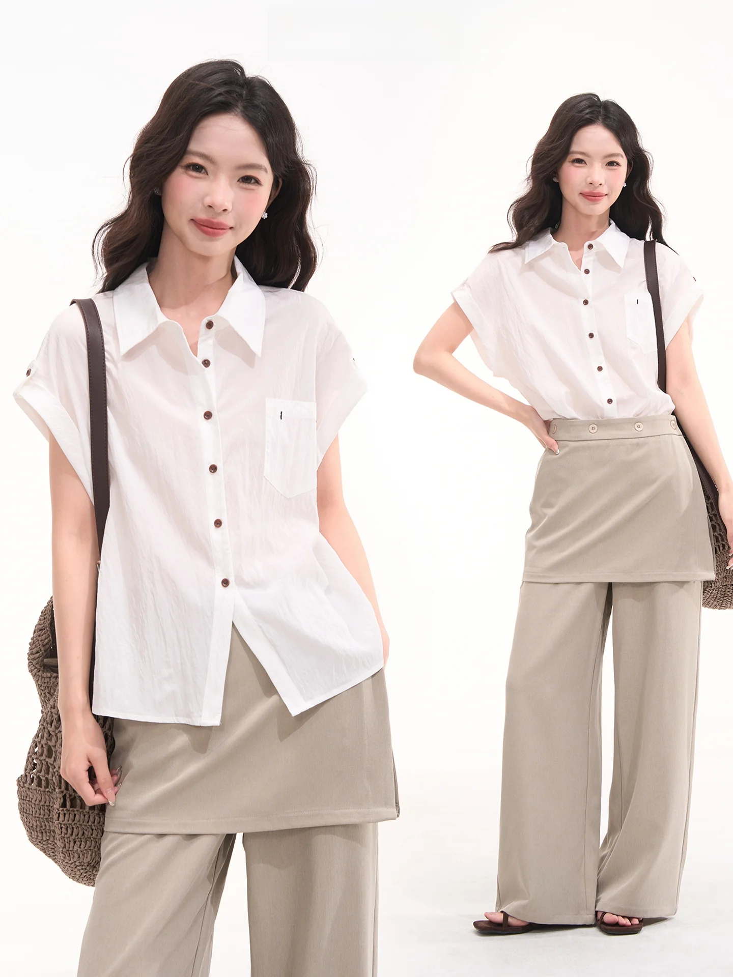 

Летняя женская блузка Heme из льна и шелка с коротким рукавом, свободного кроя, с цветочным принтом, в стиле Casual Fashion