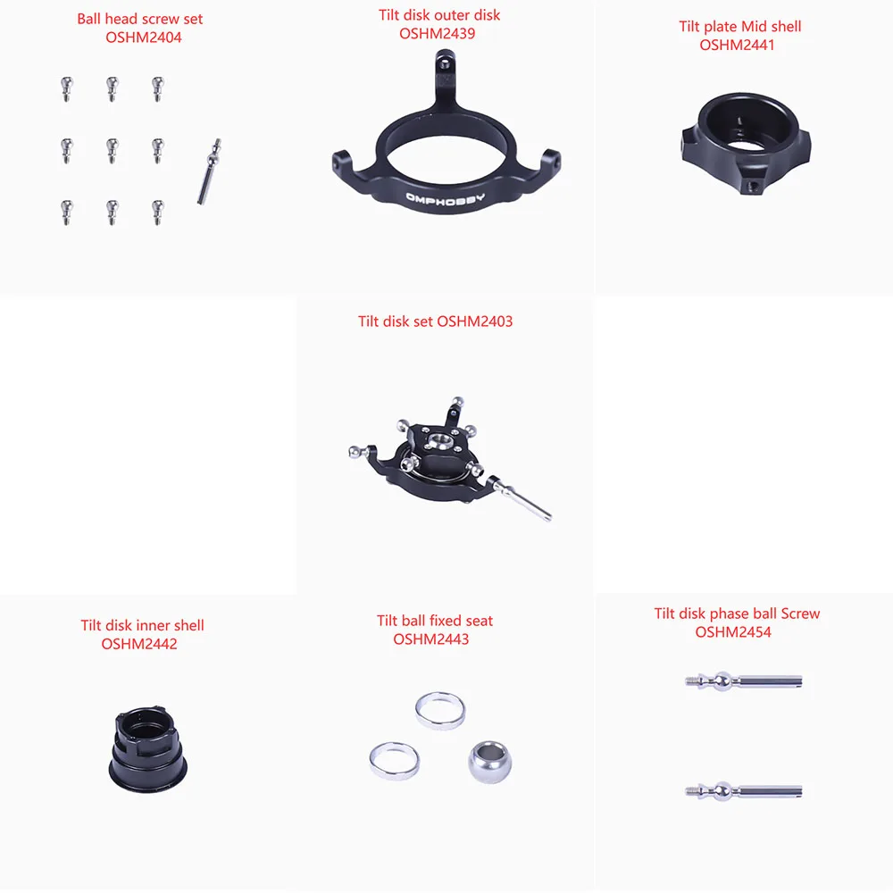OMPHOBBY M2V3 PRO / Sport RC Helicopter Spare Parts Tilt plate OSHM2403 OSHM2404 OSHM2439 OSHM2441 OSHM2442 OSHM2443