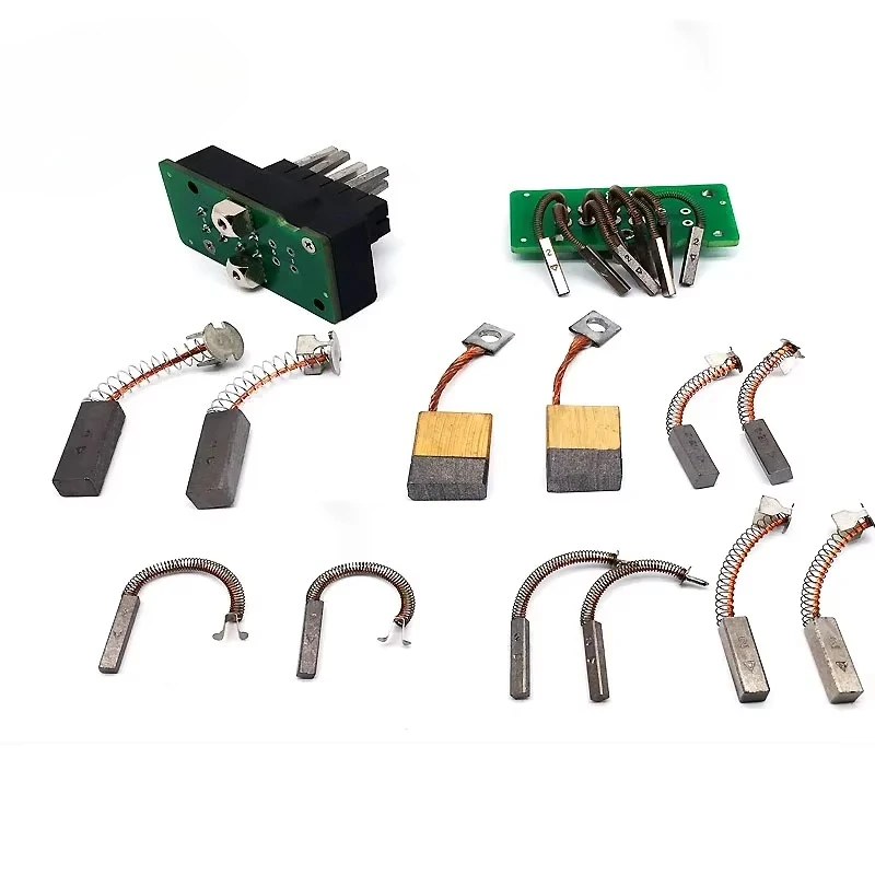 UL94V-0 60-90% escovas de carbono prateadas 3*4*20mm/6*6*20/8*10*30 ct máquina acessórios de ferramenta elétrica teste cativo motor de escova de carbono