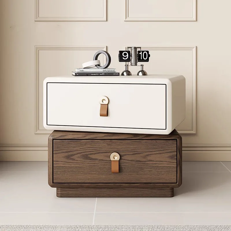 Italian Night Table, Aesthetic Drawer Design, Simple Nordic Trend Style, Luxury Bedside Mesa De Noche Home Furniture