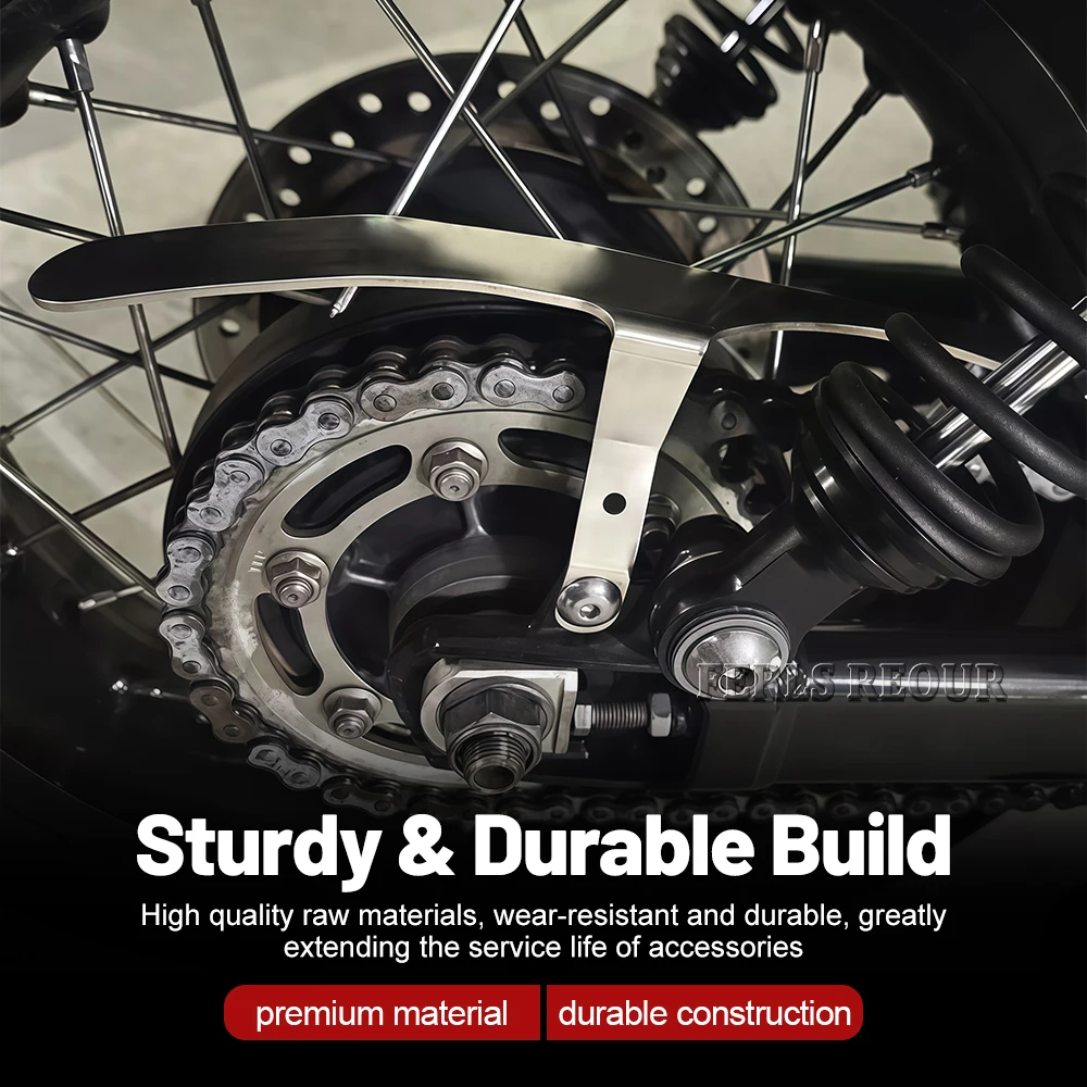 Stainless steel chain guard for Triumph Bonneville T100/T120, Thruxton RS, and Speed ​​Twin 900/1200 motorcycles