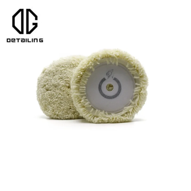 DETAILING 8 Inch Wool Polishing Pads 100% Natural Wool Buffing Pad Compound Cutting Polishing disc for Rotary Polisher