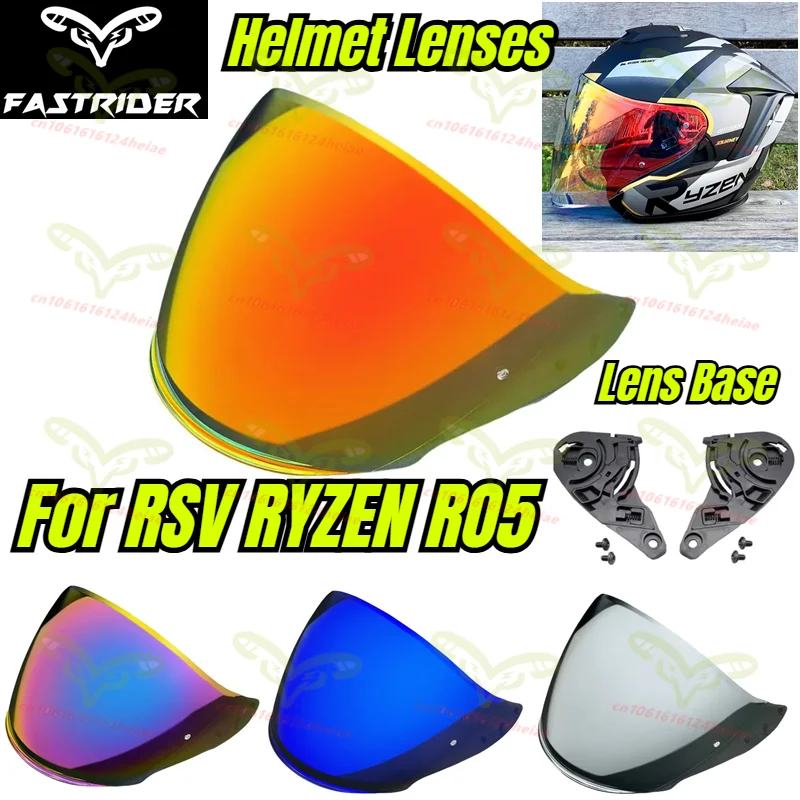 

RSV RYZEN RO5 Helmet Lenses,Helmet Anti Fog Sticker,Helmet Lens Base,Day and Night Universal Electroplated Visors