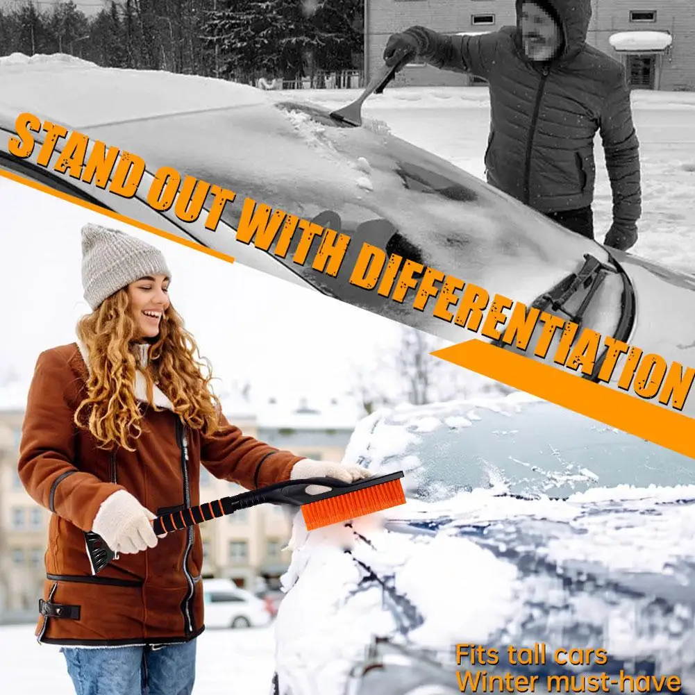 

Автомобильная щетка для снега, выдвижная лопата для чистки, скребок для удаления, инструменты для удаления лобового стекла, зимний размораживатель, щетки для автоматического отклонения, M8I4