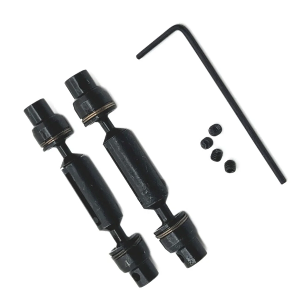 ABZW RC Car Upgrade Front Rear Drive Shaft Set for 1/16 WPL C64 C74 RC Car Upgrade Parts Black