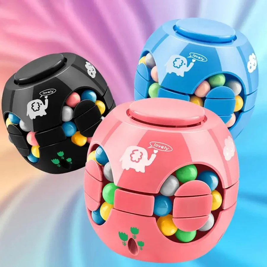 Spin Glijdende Bonen Puzzel Magische Bonen Gyroscoop Fidget Speelgoed Spinner Bal Anti-Stress Vingertop Spel Kinderen Volwassen Jongens Meisjes Cadeau