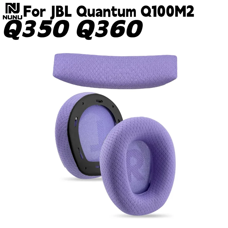 

Replacement Mesh Ear Pads With buckle/headband cushion for JBL Q100 Q100M2 Q350 Q360 Headphones Repair Parts Never shed skin