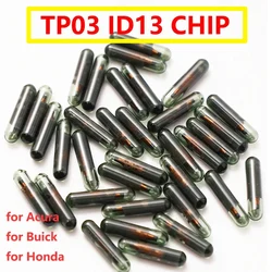 5 pz 10 pz Auto chiave Chip vuoto ID13 Chip di vetro TP03 id 13 vetro Auto Transponder chip per Acura per Buick per Honda