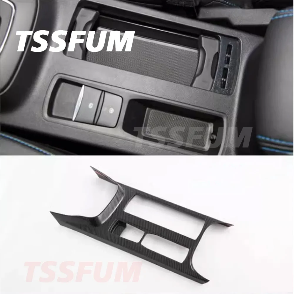 Car Interior Carbon Sticker Center Control Gear Shift Panel Cover for Ford Focus MK4 St RS 2018 2019 2020 2021 2022 2023 2024