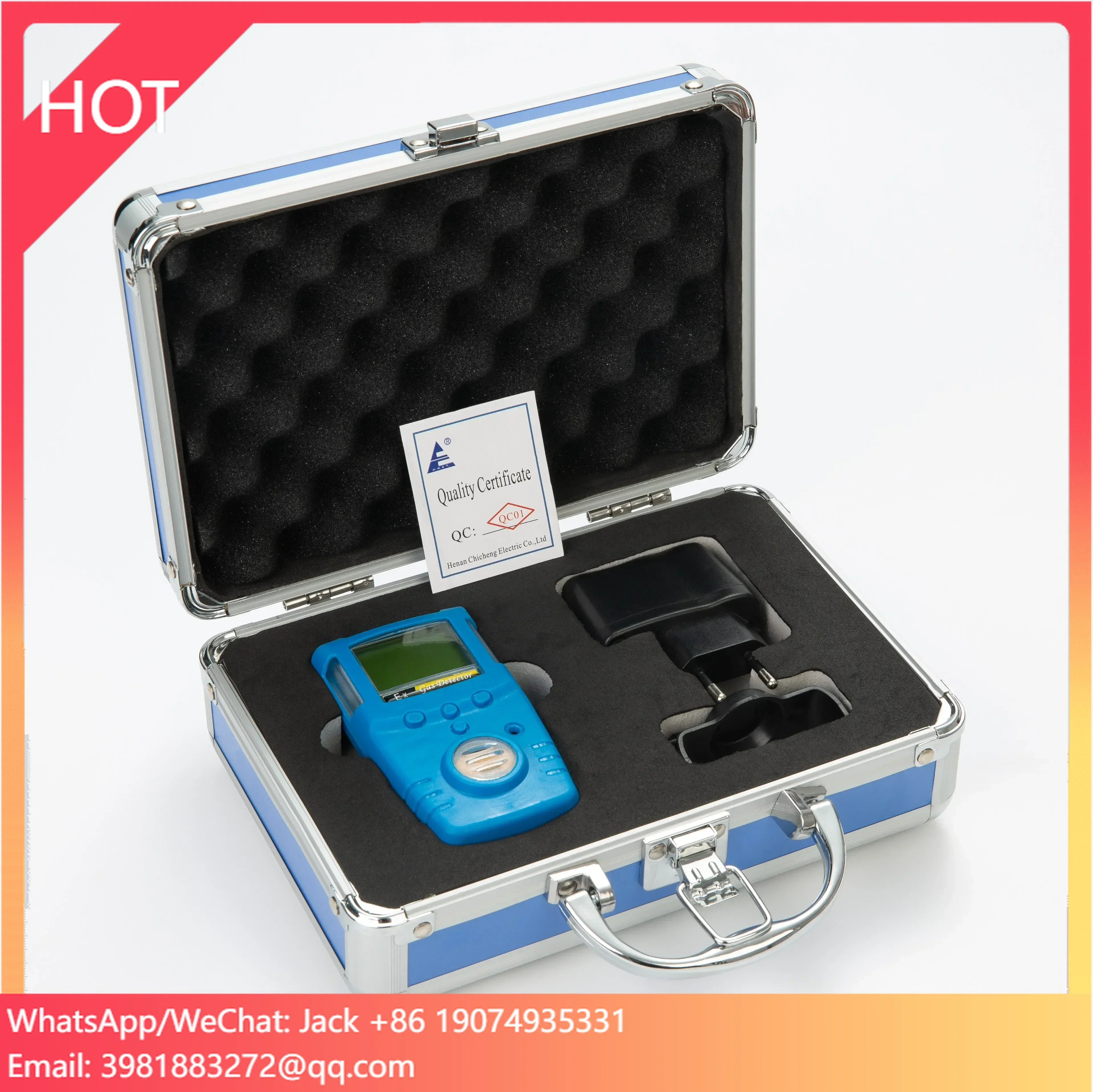 Sistema portátil do verificador do analisador da combustão do gás tóxico do hidrocarbono h2 do oxigênio do co2 para a caldeira