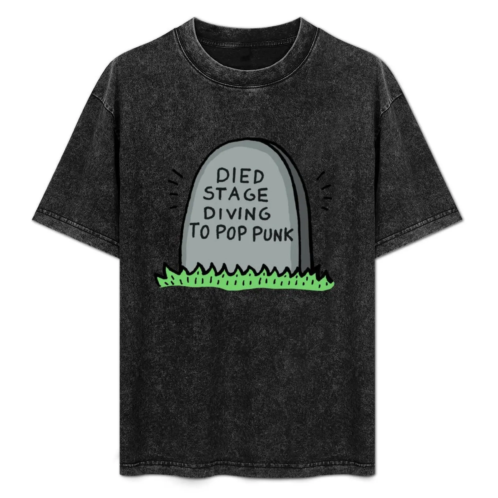 

Died Stage Diving To Pop Punk T-Shirt Sun Block Outdoor T-Shirt