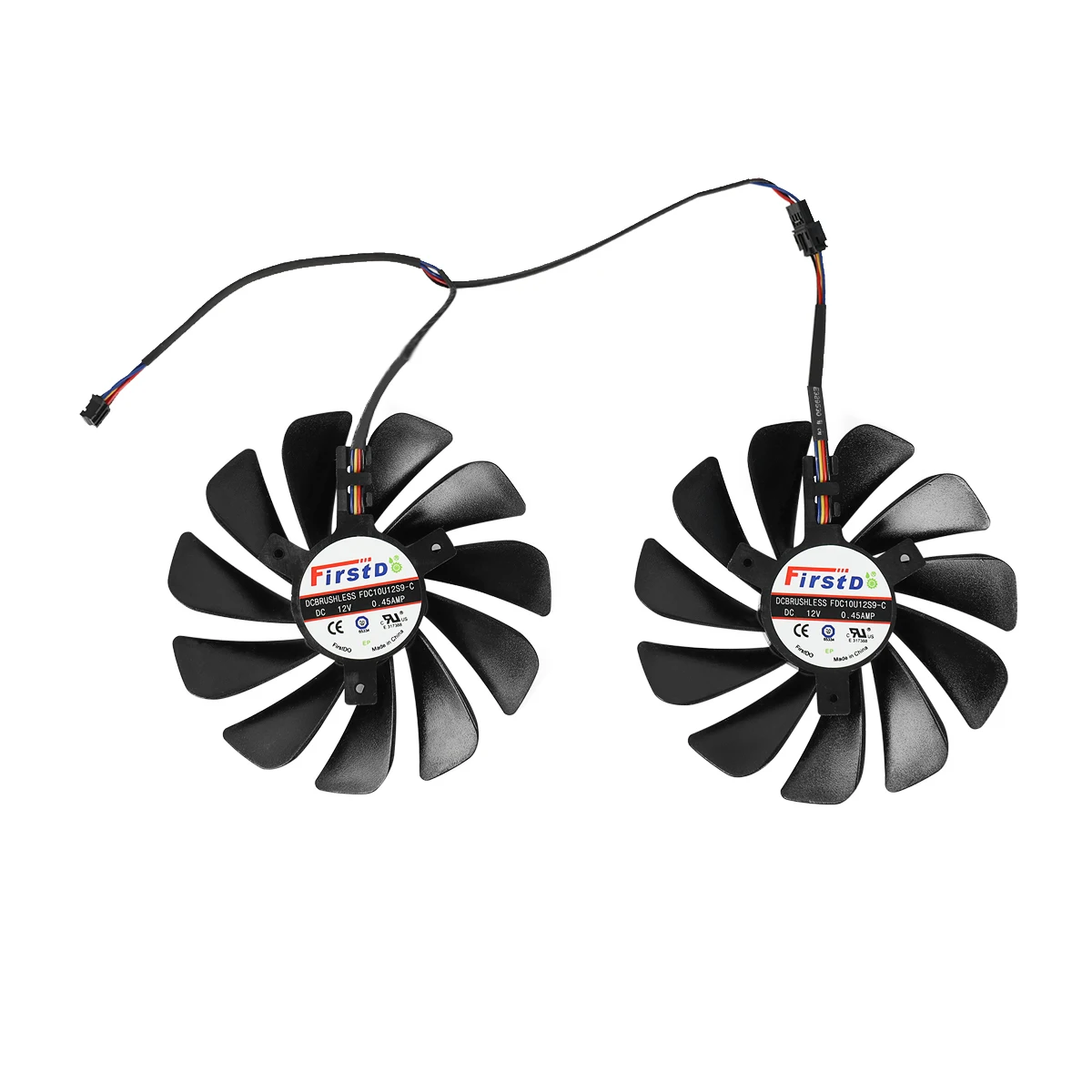 95mm FDC10U12S9-C 4pin cooler fan substituir para xfx radeon rx 570 580 590 4g vega 56 64 rx580 placa gráfica fãs cf1010u12s