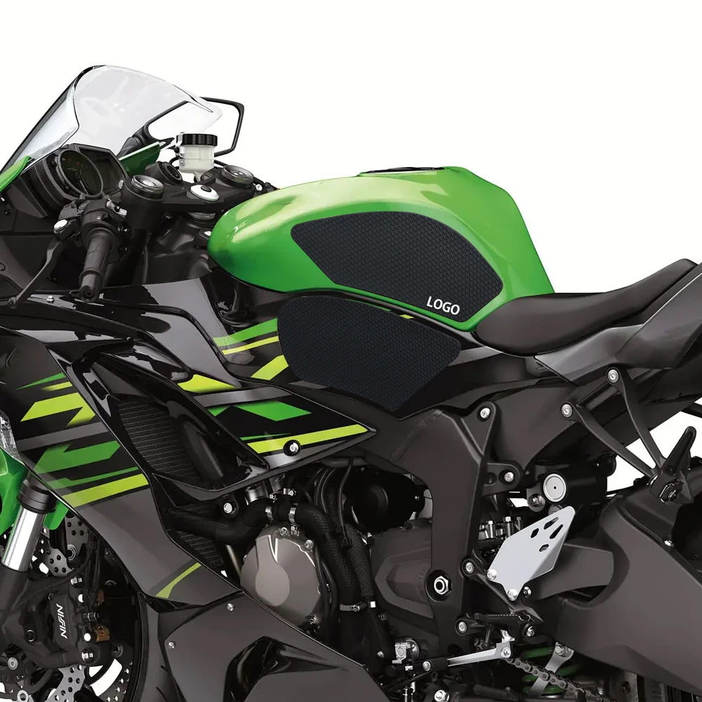 

NEW Motorcycle Non-slip Side Fuel Tank Stickers Waterproof Pad Rubber Sticker For Kawasaki ZX6R ZX636 ZX-6R ZX 6R 2013 - 2024