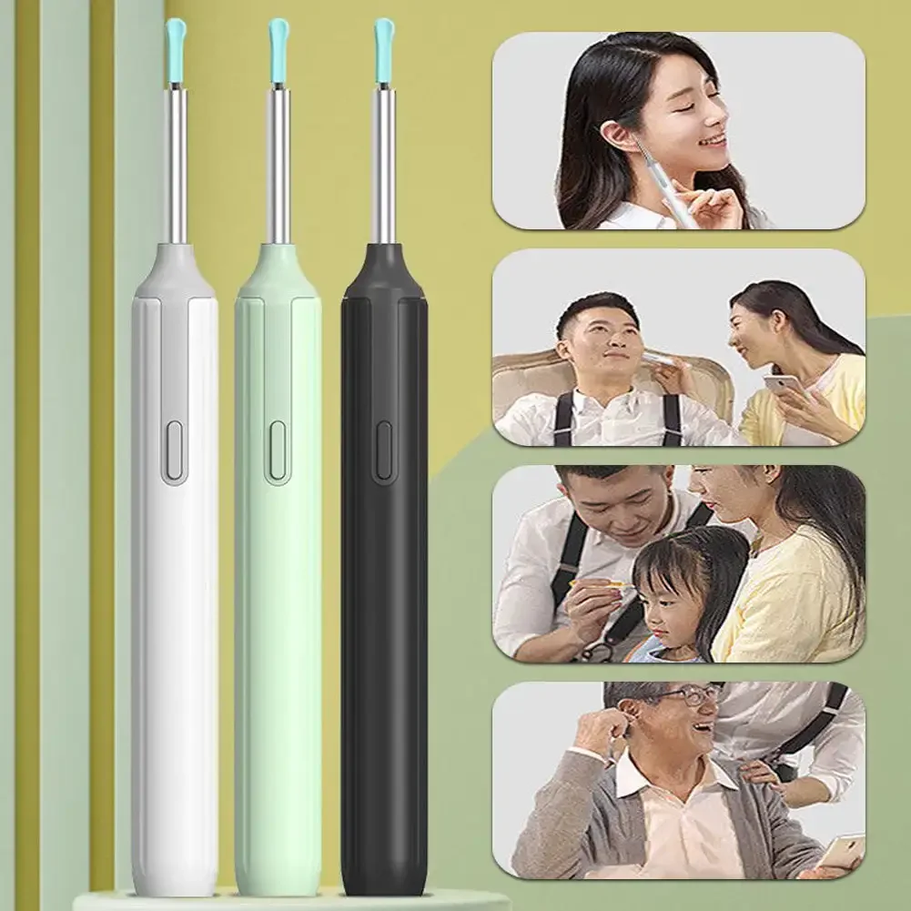 Intelligent Visual Luminous Ear Digging Spoon Wireless Rechargeable High-Definition Ear Endoscope Ear Wax Cleaner Practical Tool