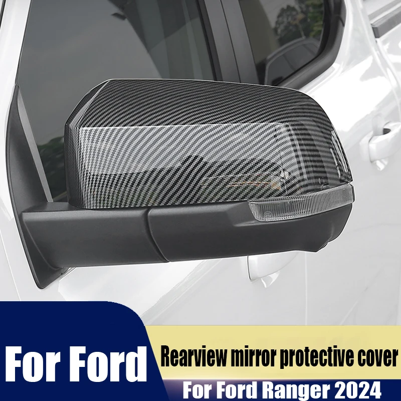 

For Ford Ranger 2024 modified rearview mirror protective cover automotive exterior decoration accessories ABS material