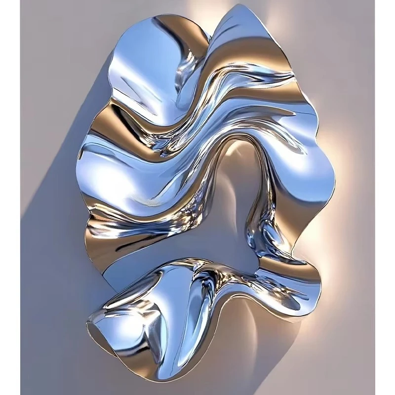 

Популярная художественная желтая домашняя скульптура из смолы, хромированная, украшение для дома, декоративные украшения