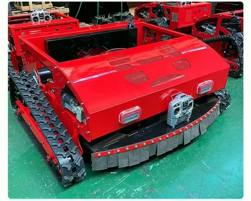 Robot tondeuse à gazon télécommandée 1000m, 16hp, Machine de découpe d'herbe à essence pour Robot de tonte agricole