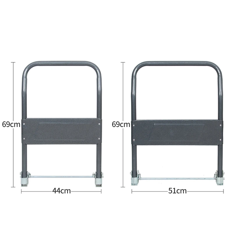 foldable-steel-tube-handle-for-hand-drawn-cart-flatbed-truck-moving-vehicle-stackable-handle-portable-shopping-cart