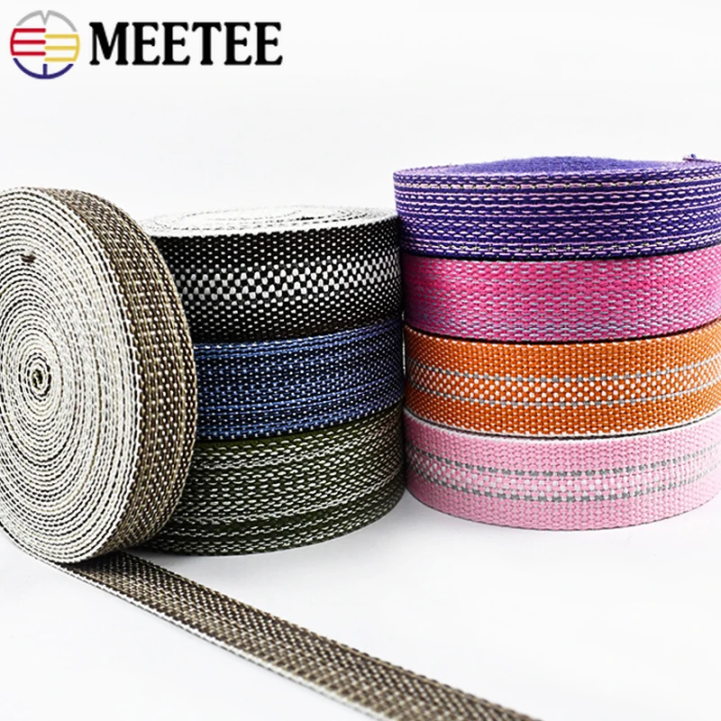 

5Meters 20-34mm Jacquard Webbing Tape Polyester Cotton Strap for Sewing Bags Shoes Backpack Decorative Bias Ribbon DIY Accessory