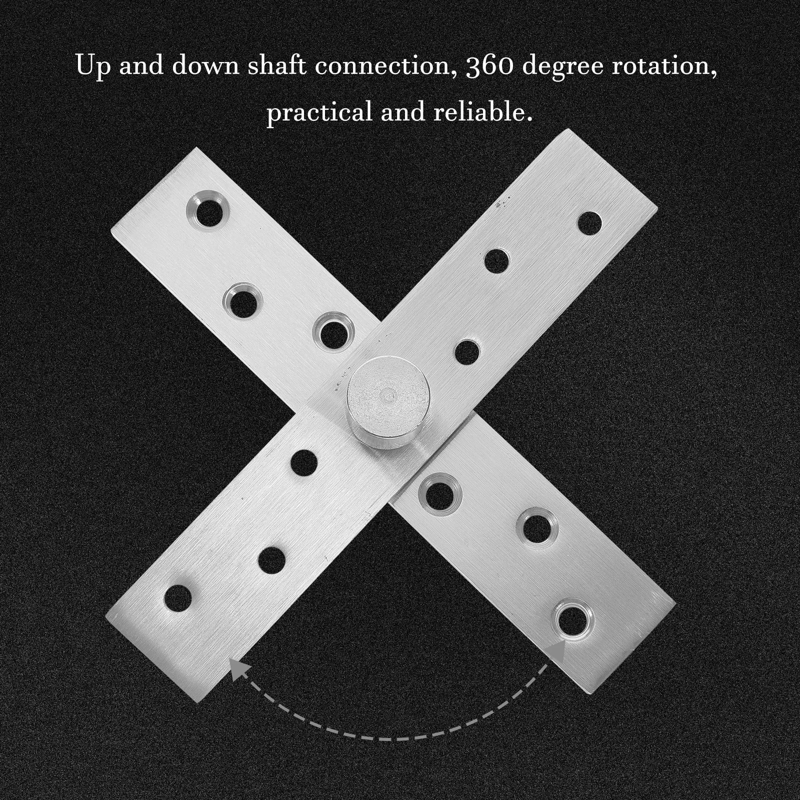 

4Pcs Pivot Hinge Hidden Door Hinge Up Down Shaft Rotating 360 Degree Secret Door Hardware Suitable for Wood Aluminum Frame Doors