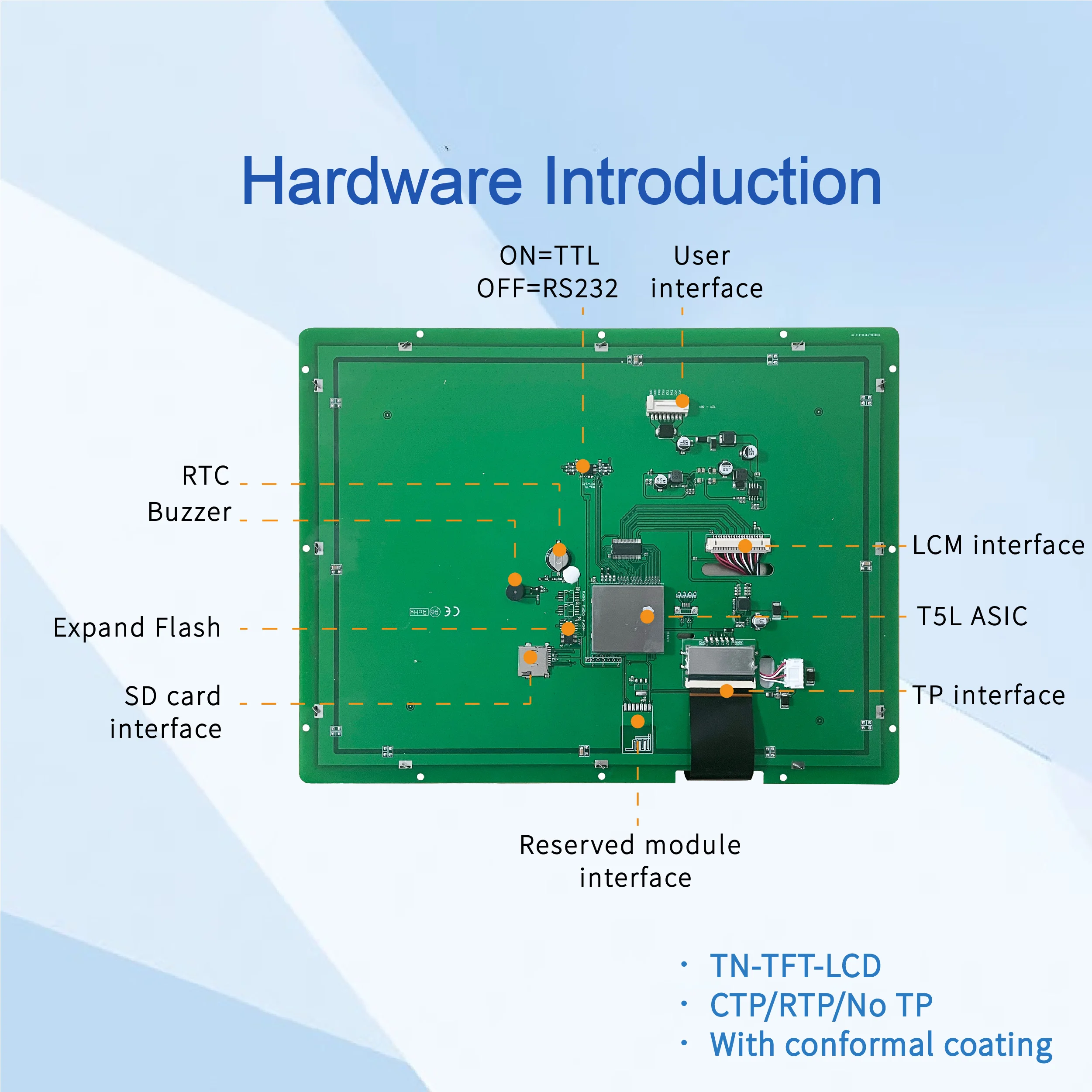 Imagem -04 - Tn-tft-lcd Tn-tft-lcd Trabalhando com Arduino Stm Esp Dmg80600t12001w Resolução de 800x600 Pixels 167 m 12.1 Polegada