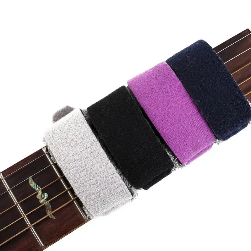 Guitar Mute Strap Noise Damper Guitar Fret String Mute Dampener for Acoustic Electric Classic Guitar Bass Instrument Accessories