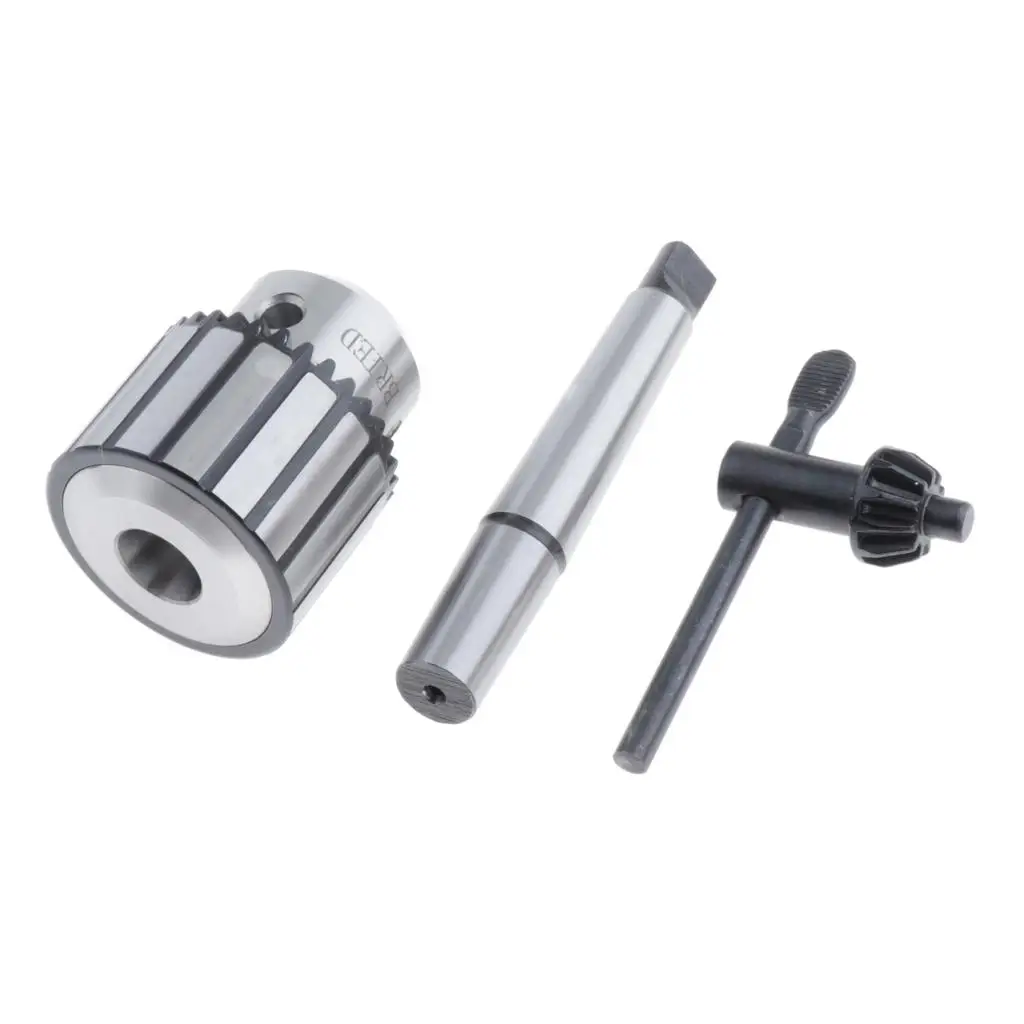 Self Tighten Keyless Drill Chuck MT2 Carbon Steel Quick Change Adapter High Grip for Drill Press Lathe
