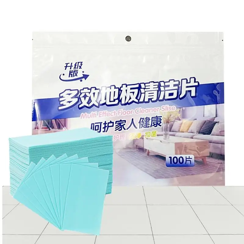 Floor Cleaning Sheets For Mopping Water Soluble Floor Cleaner Sheets Floor Cleaning Tablets Slice Compact Scented Multi-surface