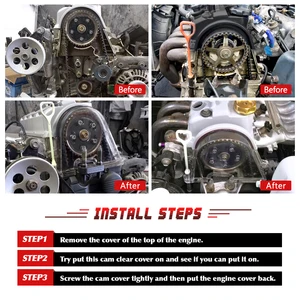 WLR-CLARA CAM TEMPLE COPE TURBO COVER CAM POLY FOR HONDA CIVIC 96-00 EK EG D15 D16 D16 WLR6337 8 Main Sales Honda Big Belt Cover - №6