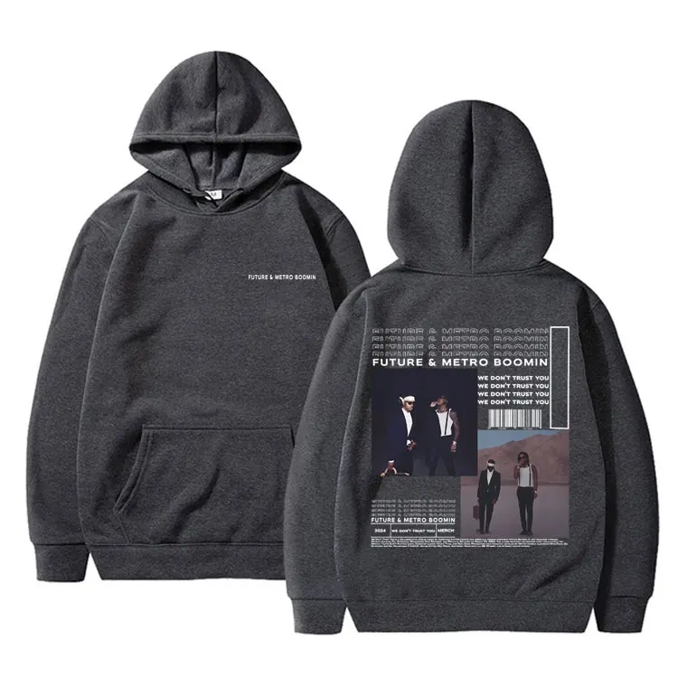 Rapper Zukunft und Metro Boomin Wir vertrauen Ihnen nicht neue Album Grafik Hoodie Herren Hip Hop Sweatshirt männlich übergroße Streetwear