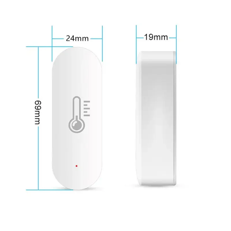 Tuya Wifi Smart Temperature And Humidity Sensor Indoor Hygrometer Controller Monitoring APP Control Work With Alexa Google Home