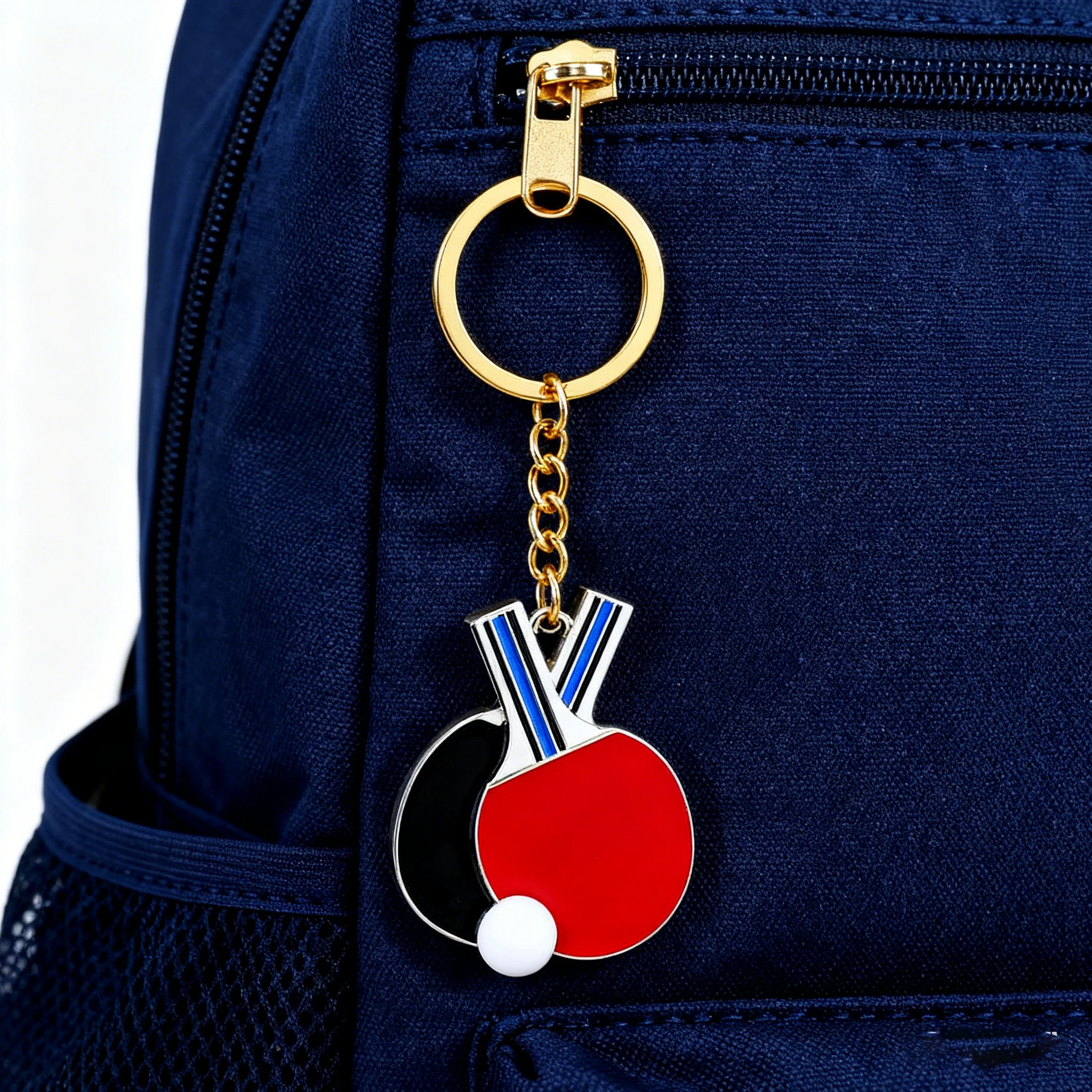 Table Tennis Key Chain & Bracelet Pendant Sport Souvenir Cute Fashion Ping Pong Racket Key Ring Decoration Souvenir Gift 1/2pcs