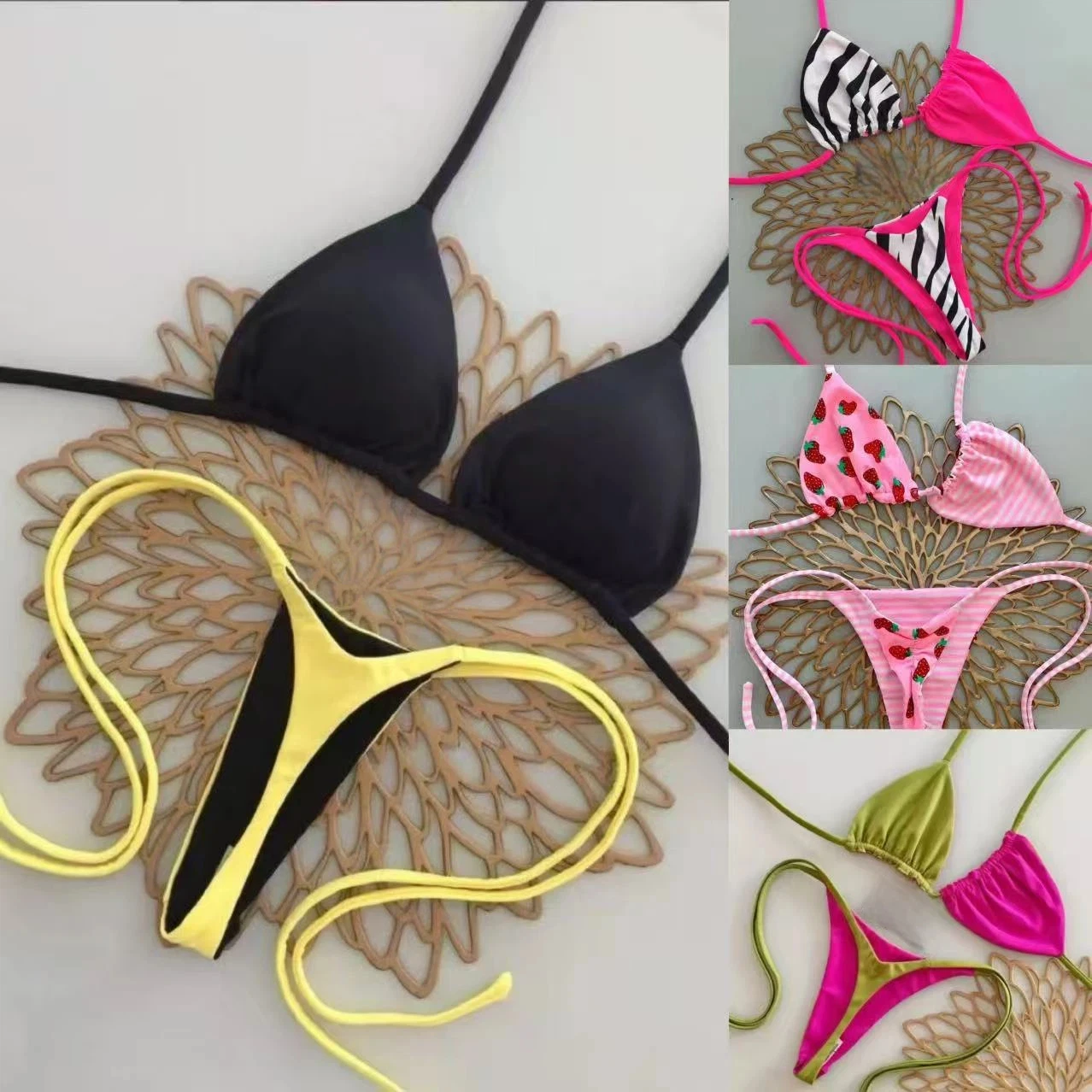 Fanan Summer New Brazilian sexy beach swimsuit split 2026 European and American bikini fashion swimsuit