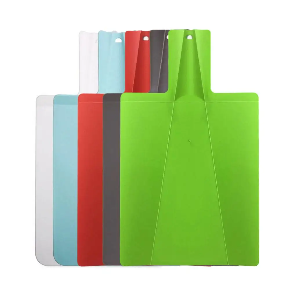 Portable Foldable Cutting Board Food Grade Plastic Non-Slip Chopping Board Vegetable Meat Cutting Mat Kitchen Tools Accessories