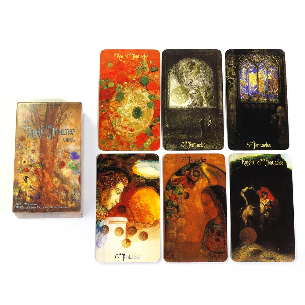 2023 The Lonely Dreamer Tarot Cards Divination Newest Versions Edition Oracle Board Playing INK Table Game For Party