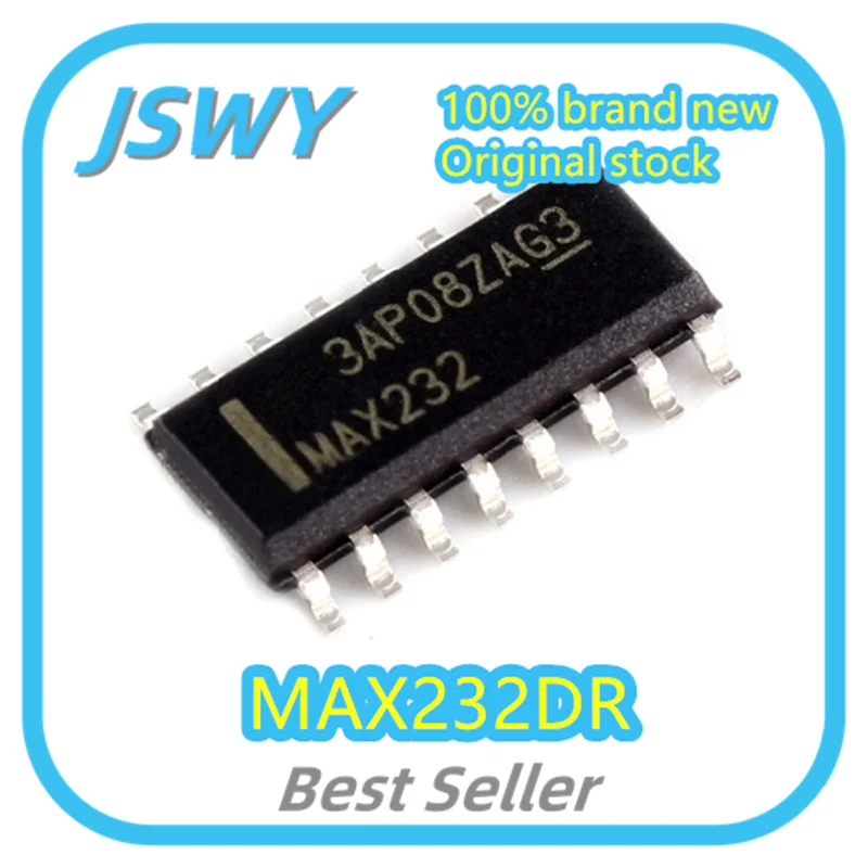 (10/50 pcs) MAX232DR MAX232 SOP-16 RS-232 Line Driver Transceiver Chip OEM Large Quantity In Stock