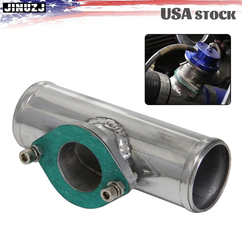 

Type-S/RS Style 2" 51mm Aluminum Turbo Blow Off Valve Flange Adapter Pipe Black/Silver