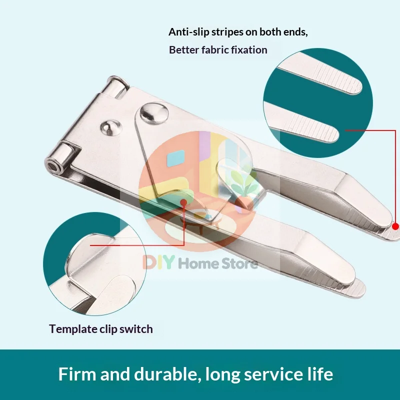 Universal Fixed Garment Template Machine Clip Rustproof Positioning Sewing Clip for Home Professional Sewing Garment Making