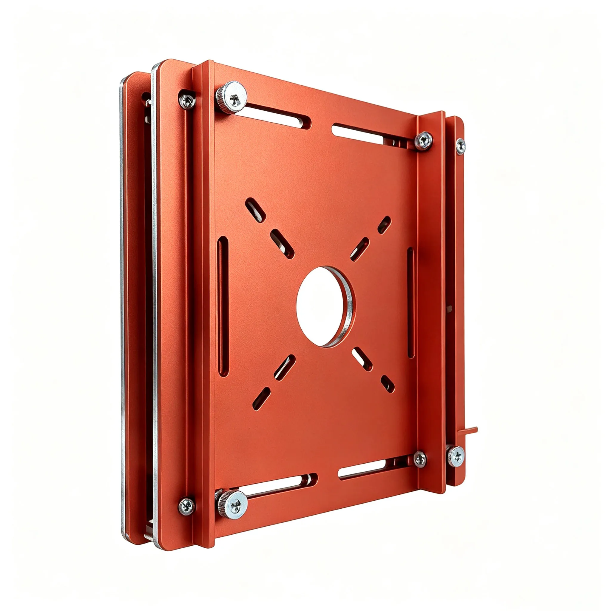 Aluminum Alloy Router Guide Dual-Scale Cuts Base Plate For Edge Trimming Machine Woodworking Cutting Positioning Auxiliary Tool