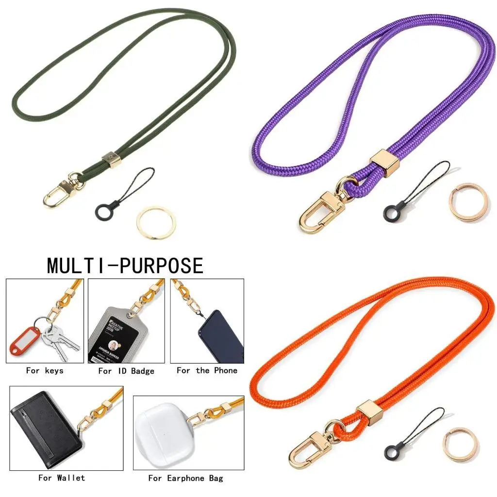 

652F Adjustable Rope Phone Wrist Strap Tether Comfortable Crossbody Wear Stylish For All Smartphones Outdoor Activity Travel