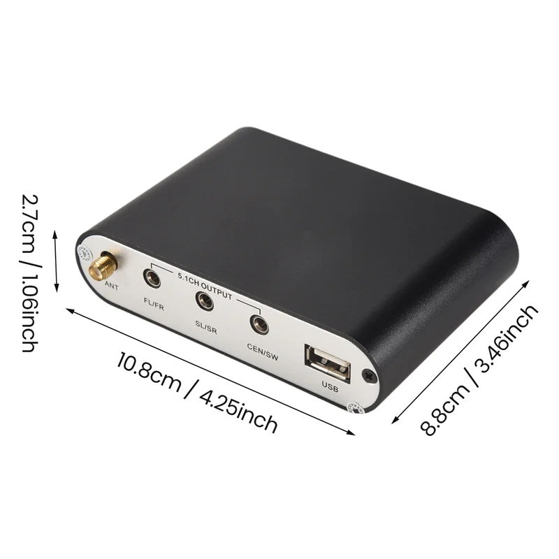 DA615H 5,1 CH Audio Decoder Bluetooth 5,0 Empfänger DAC Wireless Audio Adapter Optische Koaxial U Spielen ARC DAC DTS