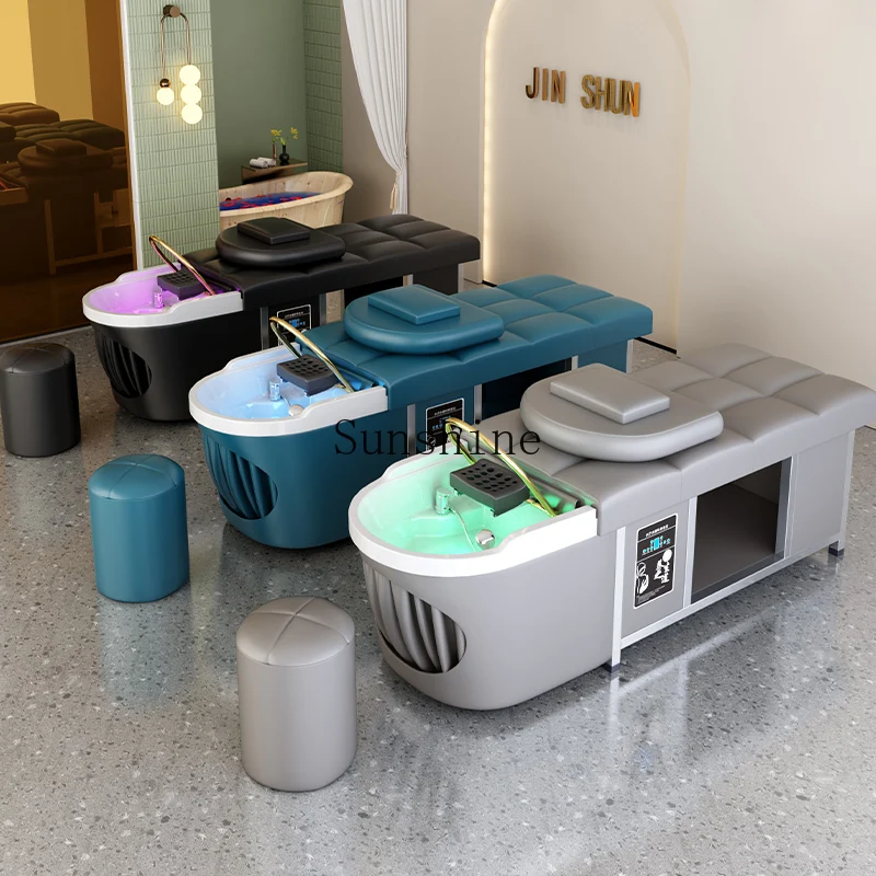 

Thai arc basin lying flat massage water circulation fumigation hair treatment shampoo bed beauty salon special physiotherapy