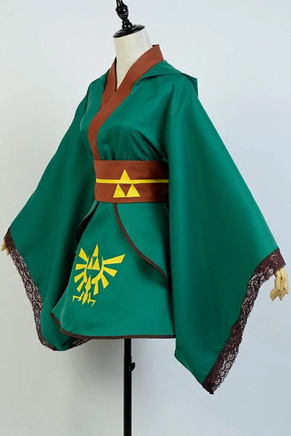 Hero Link Cosplay Costume Yukata Kimono Robe Green Version Costume Full Sets