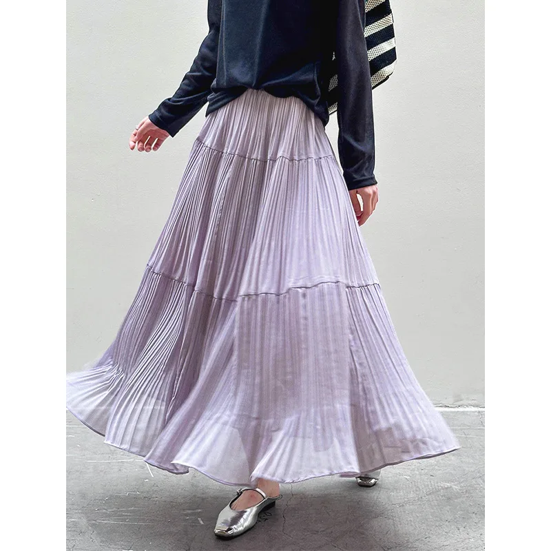 

Spring/Summer Korean Half length Skirt for Women, dopamine pleated design trend pleated skirt half length skirt, 2025 new