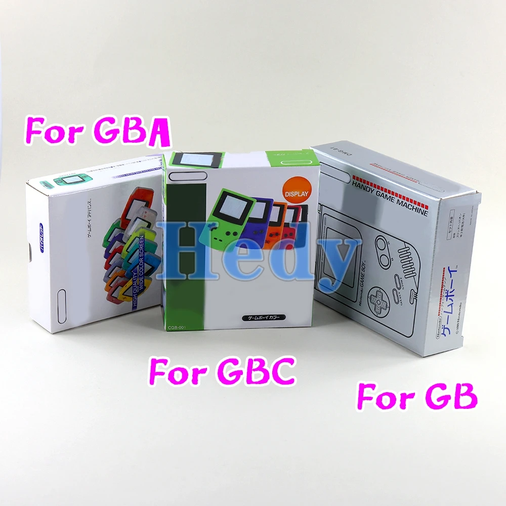 20PCS For GBA/GBC/GBA SP/GB DMG Game Console New Packing Box Carton for Gameboy Advance New Packaging protect box