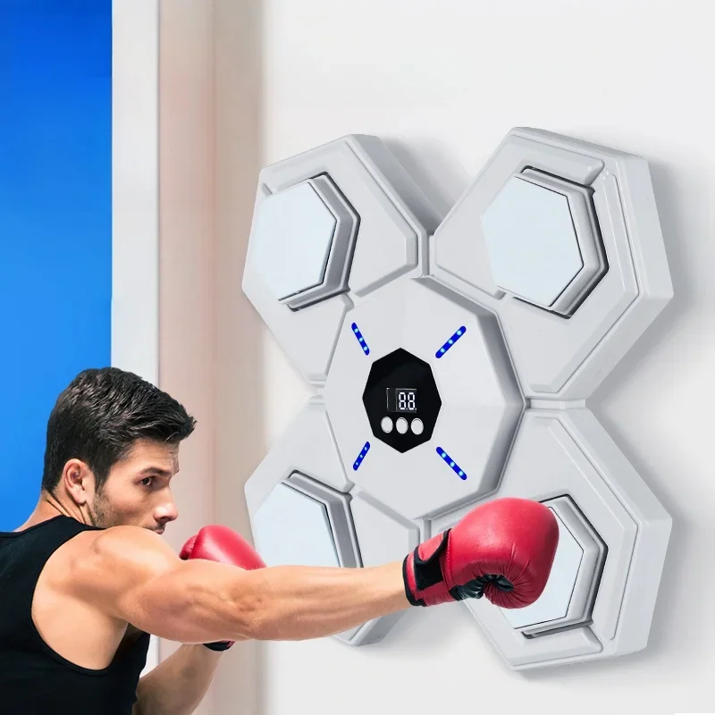 Smart Music Boxing Machine Adult Children Sports Fitness Boxing Trainer Home Gym Exercise Response Training Boxing Wall Target