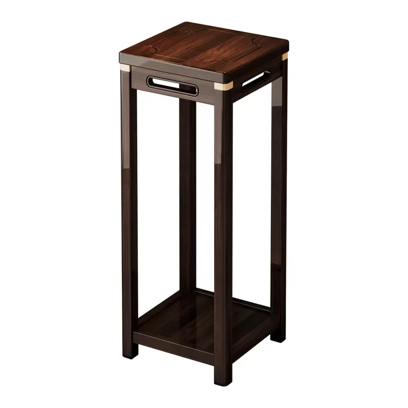 New Chinese style flower rack, balcony rack, home living room, floor standing flower pot storage rack, vase decorative table