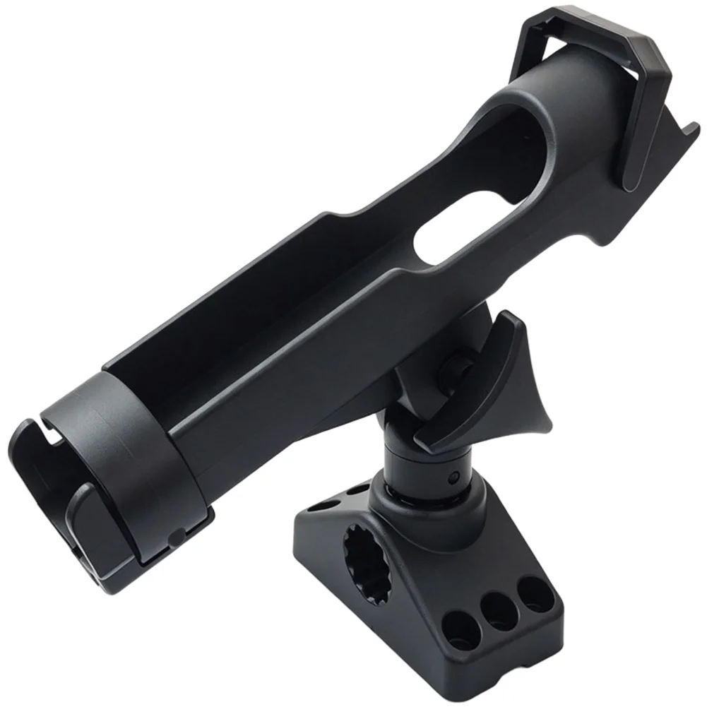 Adjustable For Kayak Fishing Rod Holder ABS Plastic Boat Mount With Screws Fishing Tackle Accessories